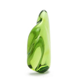 Green Amber Handmade Wave Shape Stone - Amber Alex Jewelry